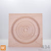 Rosette en bois - MLR434 Cercles - 7/8 x 4-3/4 - Érable | Wood corner block - MLR434 Circles - 7/8 x 4-3/4 - Maple