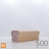 Main courante en bois - 500 Arrondie - 2-1/8" x 2-3/8" - Merisier | Wood handrail - 500 - Rounded - 2-1/8" x 2-3/8" - Yellow birch