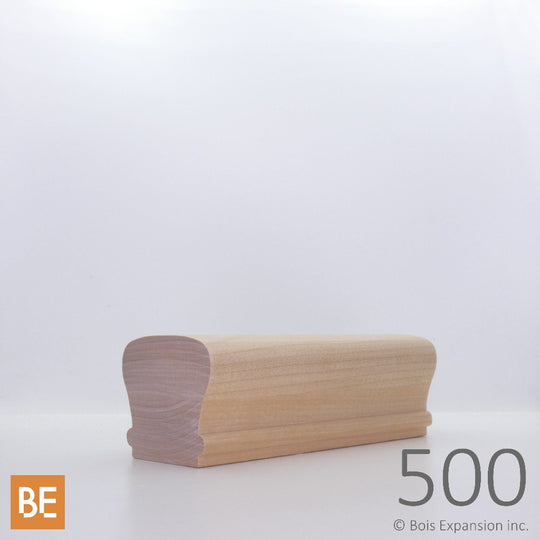 Main courante en bois - 500 - Arrondie - 2-1/8" x 2-3/8"