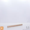 Petite moulure en bois - 53 - 3/16 x 3/8 - Érable | Small wood moulding - 53 - 3/16 x 3/8 - Maple
