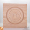 Rosette en bois - MLR534 Cercles - 7/8 x 5-3/4 - Chêne rouge | Wood corner block - MLR534 Circles - 7/8 x 5-3/4 - Red oak