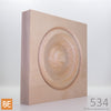 Rosette en bois - MLR534 Cercles - 7/8 x 5-3/4 - Érable | Wood corner block - MLR534 Circles - 7/8 x 5-3/4 - Maple