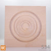 Rosette en bois - MLR534 Cercles - 7/8 x 5-3/4 - Érable | Wood corner block - MLR534 Circles - 7/8 x 5-3/4 - Maple