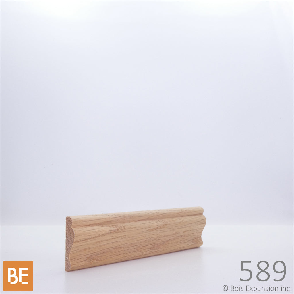 Petite moulure en bois - 589 - 3/8 x 1-1/4 - Chêne rouge | Small wood moulding - 589 - 3/8 x 1-1/4 - Red oak