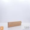 Petite moulure en bois - 589 - 3/8 x 1-1/4 - Chêne rouge | Small wood moulding - 589 - 3/8 x 1-1/4 - Red oak