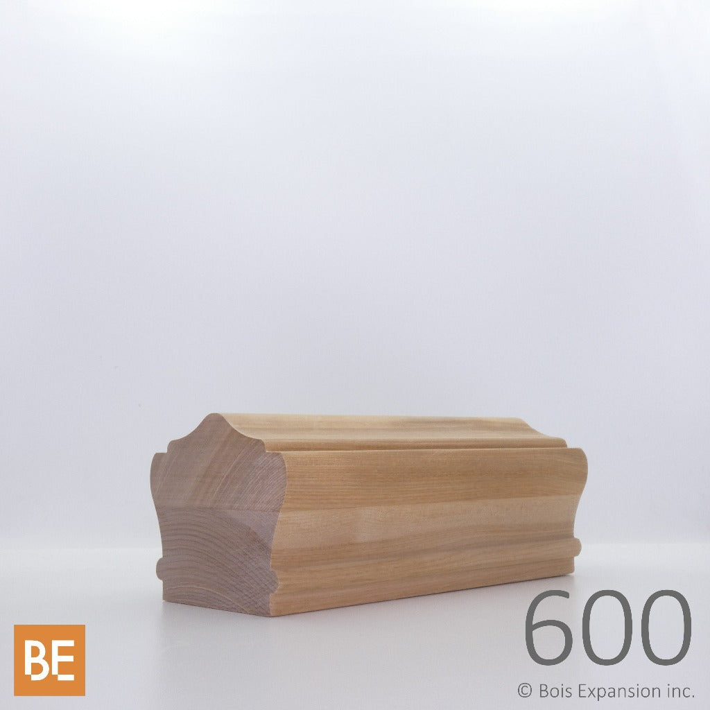 Main courante en bois - 600 Détaillée - 2-1/2" x 2-7/8" - Merisier | Wood handrail - 600 Detailed - 2-1/2" x 2-7/8" - Yellow birch