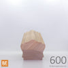Main courante en bois - 600 Détaillée - 2-1/2" x 2-7/8" - Merisier | Wood handrail - 600 Detailed - 2-1/2" x 2-7/8" - Yellow birch
