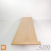 Marche en bois - 6200 Nez arrondi - 1-1/16 x 10-1/2 - Chêne rouge | Wood stair tread - 6200 Rounded bullnose - 1-1/16 x 10-1/2 - Red oak