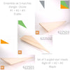 Ensemble de 3 marches d'angle - ESC6225 Nez arrondi - Érable - Vers la droite | Set of 3 angled stair treads - ESC6225 Rounded bullnose - Maple - Right hand