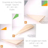 Ensemble de 3 marches d'angle - ESC6225 Nez arrondi - Érable - Vers la gauche | Set of 3 angled stair treads - ESC6225 Rounded bullnose - Maple - Left hand