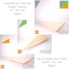 Ensemble de 3 marches d'angle - ESC6225 Nez arrondi - Érable - Vers la gauche | Set of 3 angled stair treads - ESC6225 Rounded bullnose - Maple - Left hand