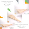 Ensemble de 3 marches d'angle - ESC6225 Nez arrondi - Merisier - Vers la droite | Set of 3 angled stair treads - ESC6225 Rounded bullnose - Yellow birch - Right hand