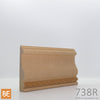 Cimaise en fibre de bois - 738R Chapelet - 5/8 x 3-1/4 - MDF embossé | Embossed MDF chair rail - 738R Rosary - 5/8 x 3-1/4 - Fiberboard