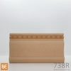 Cimaise en fibre de bois - 738R Chapelet - 5/8 x 3-1/4 - MDF embossé | Embossed MDF chair rail - 738R Rosary - 5/8 x 3-1/4 - Fiberboard