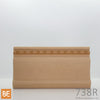 Cimaise en fibre de bois - 738R Chapelet - 5/8 x 3-1/4 - MDF embossé | Embossed MDF chair rail - 738R Rosary - 5/8 x 3-1/4 - Fiberboard