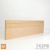 Socle en bois - 743PB Bloc de base ornemental - 1-1/8 x 7-1/4 - Chêne rouge | Wood plinth block - 743PB Ornamental - 1-1/8 x 7-1/4 - Red oak
