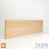Socle en bois - 743PB Bloc de base ornemental - 1-1/8 x 7-1/4 - Chêne rouge | Wood plinth block - 743PB Ornamental - 1-1/8 x 7-1/4 - Red oak