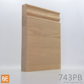 Socle en bois - 743PB Bloc de base ornemental - 1-1/8 x 7-1/4 - Chêne rouge | Wood plinth block - 743PB Ornamental - 1-1/8 x 7-1/4 - Red oak