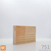 Cache-lumière en bois - 751 Rainures- 3/4 x 3 - Pin blanc jointé | Wood light moulding - 751 Grooves - 3/4 x 3 - Jointed white pine