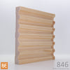Cadrage en bois - 846 Doigts de dame - 3/4 x 6 - Pin blanc joionté | Wood casing - 846 Fluted - 3/4 x 6 - Jointed white pine