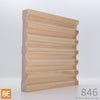 Cadrage en bois - 846 Doigts de dame - 3/4 x 6 - Pin blanc joionté | Wood casing - 846 Fluted - 3/4 x 6 - Jointed white pine