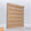 Cadrage en bois - 846 Doigts de dame - 3/4 x 6 - Pin rouge sélect | Wood casing - 846 Fluted - 3/4 x 6 - Select red pine