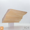 Corniche en bois - A24 - 13/16 x 4-1/4 - Pin rouge sélect | Wood crown moulding - A24 - 13/16 x 4-1/4 - Select red pine