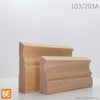 Cadrage et plinthe en bois - 103 et 203A  - Chêne rouge | Wood casing and baseboard - 103 and 203A - Red Oak