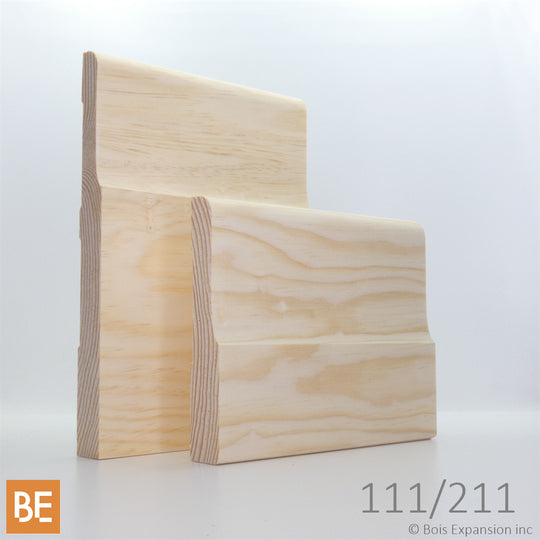 Plinthe en bois - 211 Minimaliste - 3/4" x 7-1/4"
