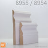Cadrage et plinthe en mdf - 8954 et 8955 - Fibre de bois avec apprêt | MDF casing and baseboard - 8954 and 8955 - Primed fiberboard