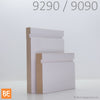 Cadrage et plinthe en mdf - 9090 et 9290 - Fibre de bois avec apprêt | MDF casing and baseboard - 9090 and 9290 - Primed fiberboard