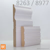 Cadrage et plinthe en mdf - 8063 et 8263 - Fibre de bois avec apprêt | MDF casing and baseboard - 8063 and 8263 - Primed fiberboard