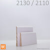 Cadrage et plinthe en bois - 2110 et 2130 - Pin blanc jointé avec apprêt | Wood casing and baseboard - 2110 and 2130 - Primed jointed white pine