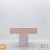 Boîte de porte en bois - BP1 Avec ourlet - 3/4 x 3-5/8 - Merisier | Wood door jamb - BP1 Hemmed edge - 3/4 x 3-5/8 - Yellow birch