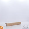 Coin extérieur en bois - C17 - 3/4 x 3/4 - Chêne rouge |  Wood outside corner - Red oak