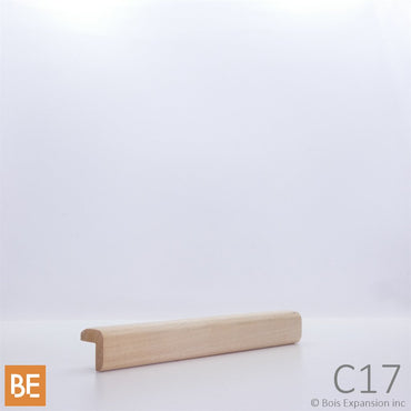 Coin extérieur en bois - C17 - 3/4 x 3/4 - Érable |  Wood outside corner - Maple