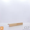 Coin extérieur en bois - C17 - 3/4 x 3/4 - Pin blanc jointé |  Wood outside corner - Jointed white pine