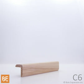 Coin extérieur en bois - C6 - 1 x 1 - Merisier | Wood outside corner - Yellow birch