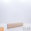 Demi-rond en bois - D12B - 3/8 x 1-1/8 - Merisier | Wood half round - D12B - 3/8 x 1-1/8 - Yellow birch