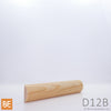 Demi-rond en bois - D12B - 3/8 x 1-1/8 - Pin rouge sélect | Wood half round - D12B - 3/8 x 1-1/8 - Select red pine