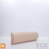 Demi-rond en bois - D12C - 3/4 x 1-3/4 - Érable | Wood half-round - D12C - 3/4 x 1-3/4 - Maple
