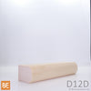 Demi-rond en bois - D12D - 1-1/4 x 1-3/4 - Pin blanc select | Wood half round - D12D - 1-1/4 x 1-3/4 - Select white pine