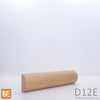 Demi-rond en bois - D12E - 5/8 x 1-1/4 - Chêne rouge | Wood half round - D12E - 5/8 x 1-1/4 - Red oak