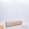 Demi-rond en bois - D12E - 5/8 x 1-1/4 - Érable | Wood half round - D12E - 5/8 x 1-1/4 - Maple