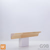 Gorge en bois - G9B - 3/4 x 3/4 - Pin blanc jointé | Wood cove - G9B - 3/4 x 3/4 - Jointed white pine