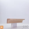 Gorge en bois - G9D - 1-1/16 x 1-1/16 - Chêne rouge | Wood cove - G9D - 1-1/16 x 1-1/16 - Red oak