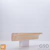 Gorge en bois - G9D - 1-1/16 x 1-1/16 - Pin blanc jointé | Wood cove - G9D - 1-1/16 x 1-1/16 - Jointed white pine