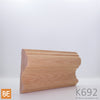 Cimaise en bois - K692 - 27/32 x 3 - Chêne rouge | Wood chair rail - K692 - 27/32 x 3 - Red oak