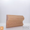 Cimaise en bois - K692 - 27/32 x 3 - Chêne rouge | Wood chair rail - K692 - 27/32 x 3 - Red oak