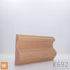 Cimaise en bois - K692 - 27/32 x 3 - Chêne rouge | Wood chair rail - K692 - 27/32 x 3 - Red oak